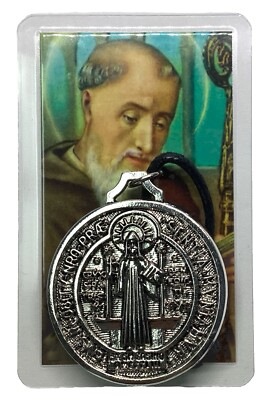 St Benedict Medal Laton Finish 1.5 San Benito Medalla Protection Favors Exorsism