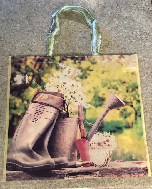 NEW TJ Maxx Rustic Garden Reusable Shopping Bag Tote EcoFriendly 20x17