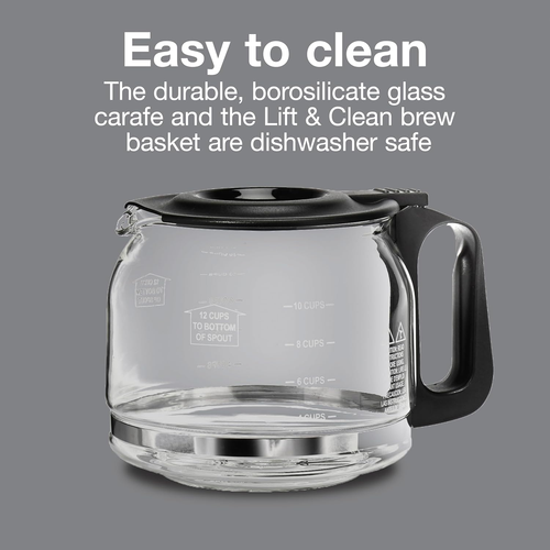 Proctor Silex Frontfill Drip Coffee Maker, Digital & Programmable, 12 Cup Glass - Picture 7 of 12