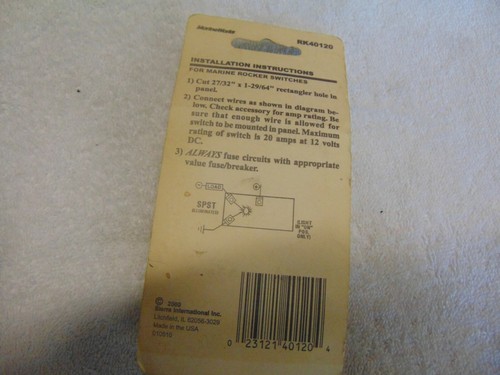 Sierra Mom.On-Off Illuminated Rocker Rk40120 usa brand same day shipping - Picture 3 of 3