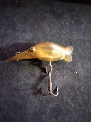 UN Marked Vtg Luhr Jensen Rapela #3 HOT SHOT GOLD FLASH Scale fishing lure