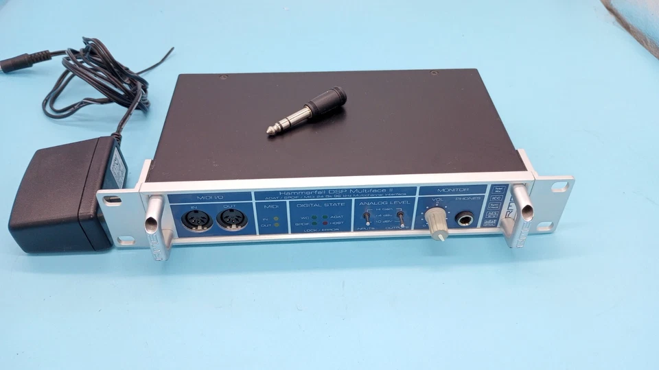 RME Hammerfall DSP Multiface II ADAT SPDIF MIDI 24 Bit 96 kHz + 4 cables + power - Image 3 of 4