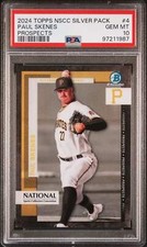 Graded 2024 Topps NSCC Silver Pack Paul Skenes #4 Prospects Baseball Card PSA 10