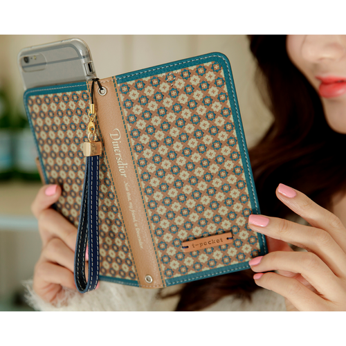 Premium Phone Wallet Case Apple iPhone Samsung Galaxy Dinersdior Brown - Picture 7 of 12