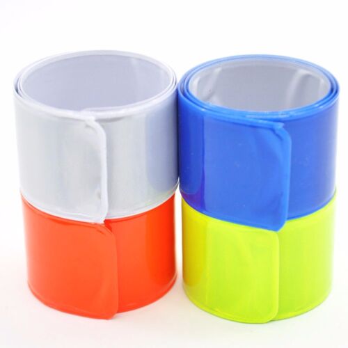 4 x Fahrrad Reflektorband Sicherheit Snap Arm Bein band Hosenband Gürtel Jogger - Bild 4 von 6
