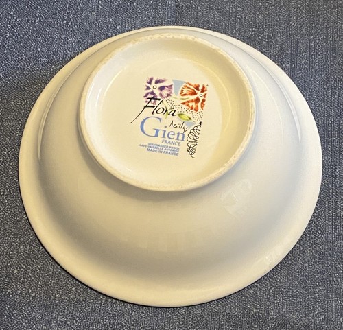 Gien Flora 3 Piece Replacement Set. Dinner Plate, Salad Plate, Soup Bowl. Used - Picture 13 of 13