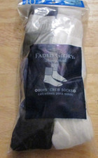 FADED GLORY Boy's CREW Socks 10 Pair Sz. 0-6 Months - MADE IN USA NEW