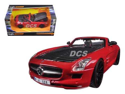 MAISTO EXOTICS MERCEDES-BENZ SLS AMG 1/24 ROADSTER WITH CARBON FIBER HOOD 31370