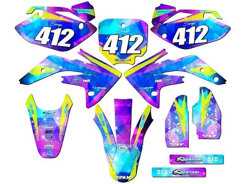 2007-2023 CRF 150 R SPACE KADET Galaxy Senge Graphics Kit Compatible with Honda - 第 1/10 張圖片