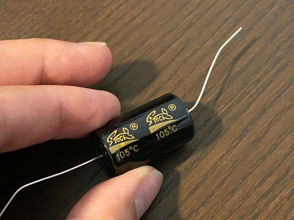 Lot De 5 Condensateurs électrolytiques Axiaux 12µF 450V - Pour Ampli à Lampes Guitare, Radio