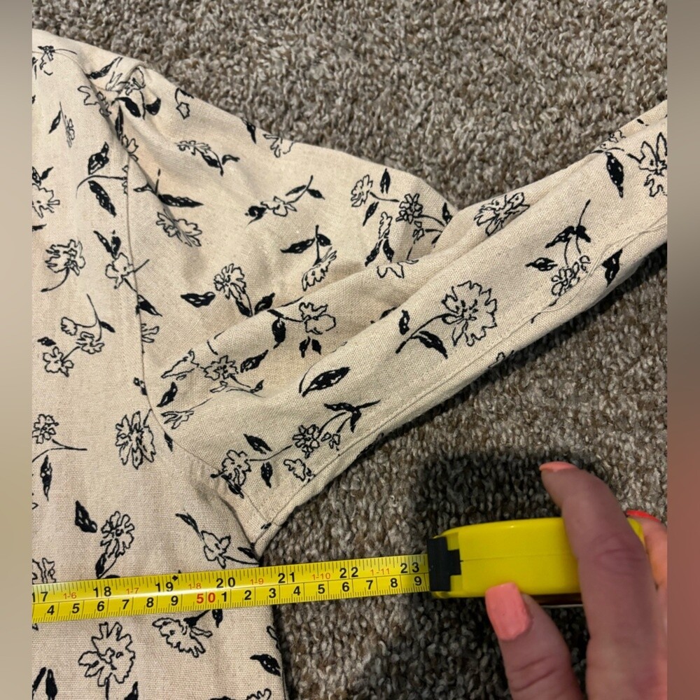 Talbots Medium Floral Button Button Down Blazer J… - image 9