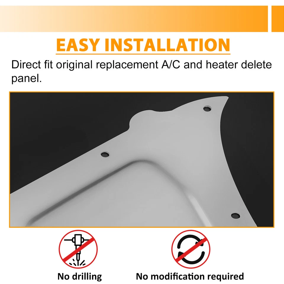 Para Chevy 1967-1972 C10 A/C FIREWALL AIRE ACONDICIONADO CALEFACCIÓN ELIMINAR PANEL PLACA SOPLADOR CUBIERTA Foto 3 de 4