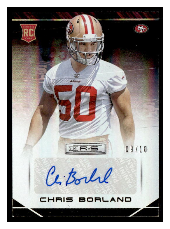 Chris Borland Panini Rookies & Stars #120 Longevity Black Signature