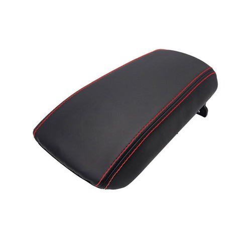For Volvo XC40 2019-2024 Black Red Leather Center Console Armrest Lid Box Cover - Picture 4 of 7
