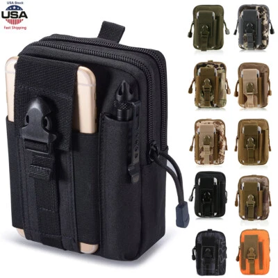 Tactical Molle Pouch Military EDC Utility Gadget Belt Waist Bag Pocket Organizer