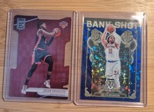 Jalen Brunson Lot /89 & /85 Donruss Elite Red Status + Mosaic Bank Shot Knicks