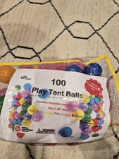 100 play tent Balls, BPA Free Colorful Plastic Balls 2.36" ballpit ball pit 