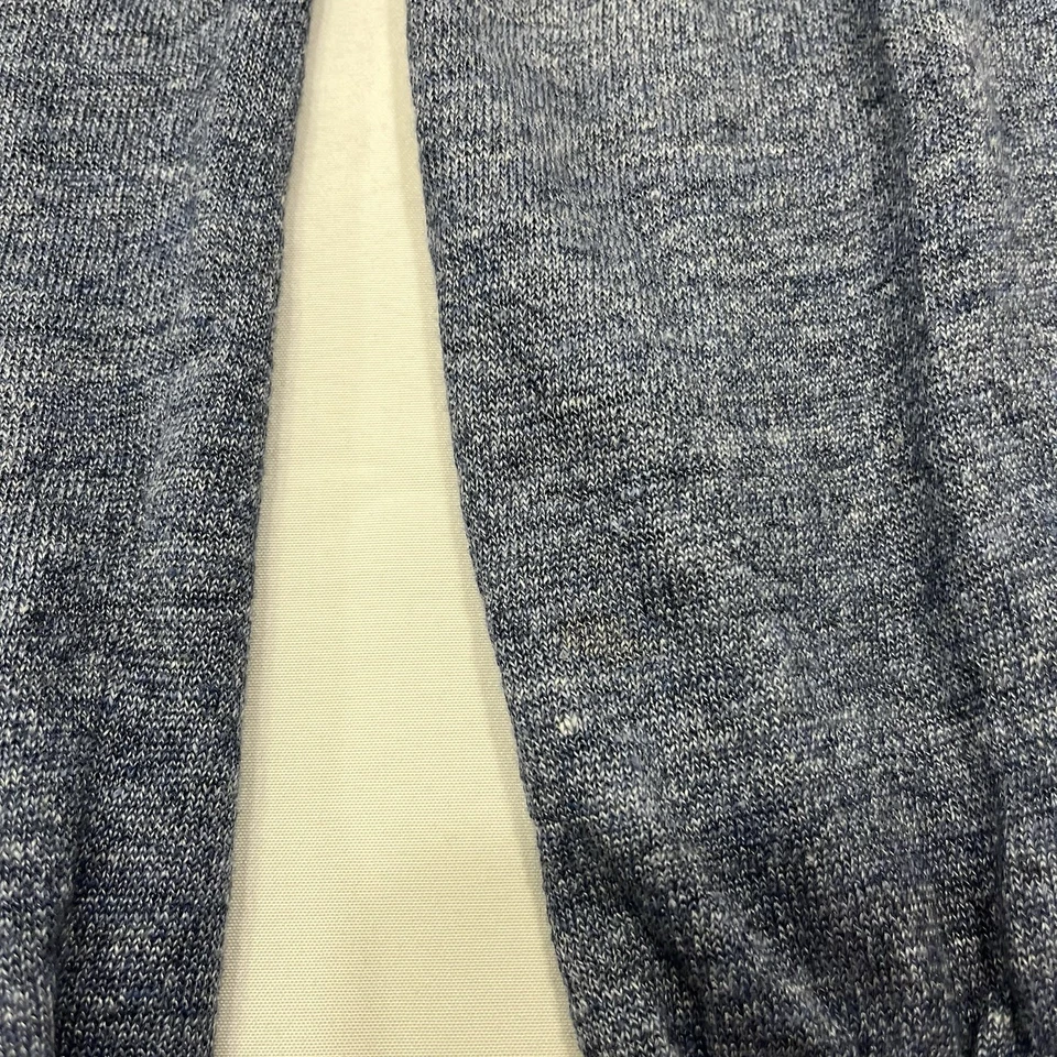 Suéter Pullover Brunello Cucinelli Para Hombres Lino Azul Claro Tejido Cuello en V 48 LEER** Foto 3 de 4