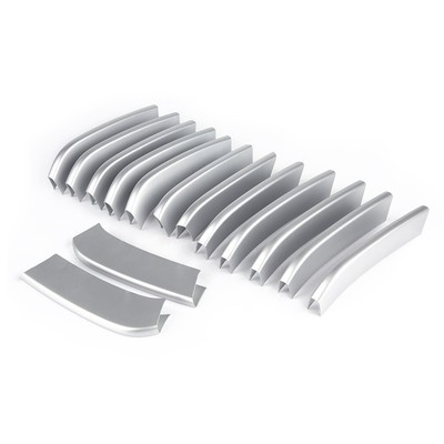 Frontgrilleinsätze Grille Cover Frame Trims 14PCS Auto Front Grille