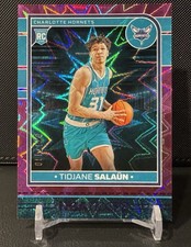 2024-25 Panini Nba Hoops-Rookies Tidjane Salaun #236 Purple Explosion /110 (RC)