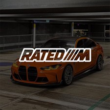 Fits For Bmw M3 Rated M Vinyl Decal Sticker Euro