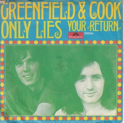 -2054- Greenfield & Cook - Only Lies -7''-Single - vg+