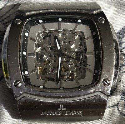 Jacques Lemans Belfast Automatic Skeleton Watch 40mm Stainless Steel