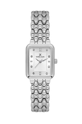 Womens 21mm Rectangle Quartz Watch Steel Strap Silver Petite Watch Face