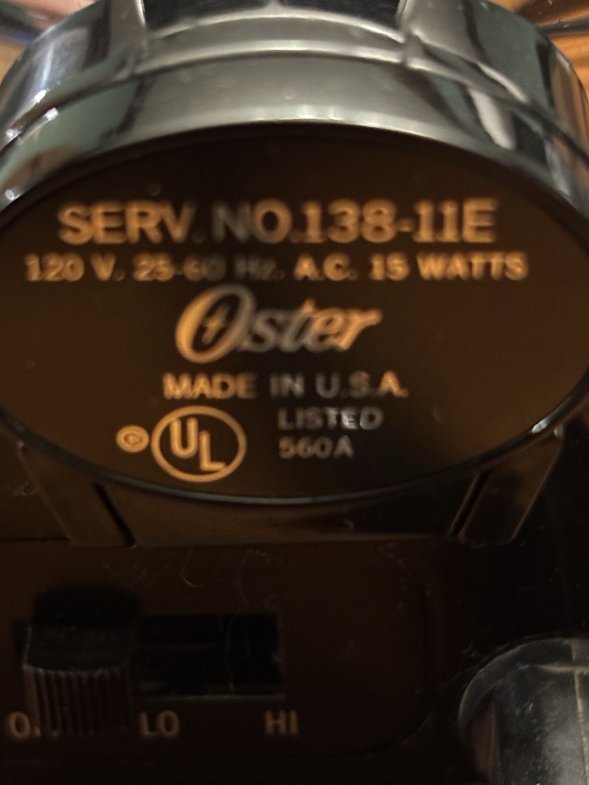 Vintage Oster Imperial 138-01A Two Speed Barber Massager