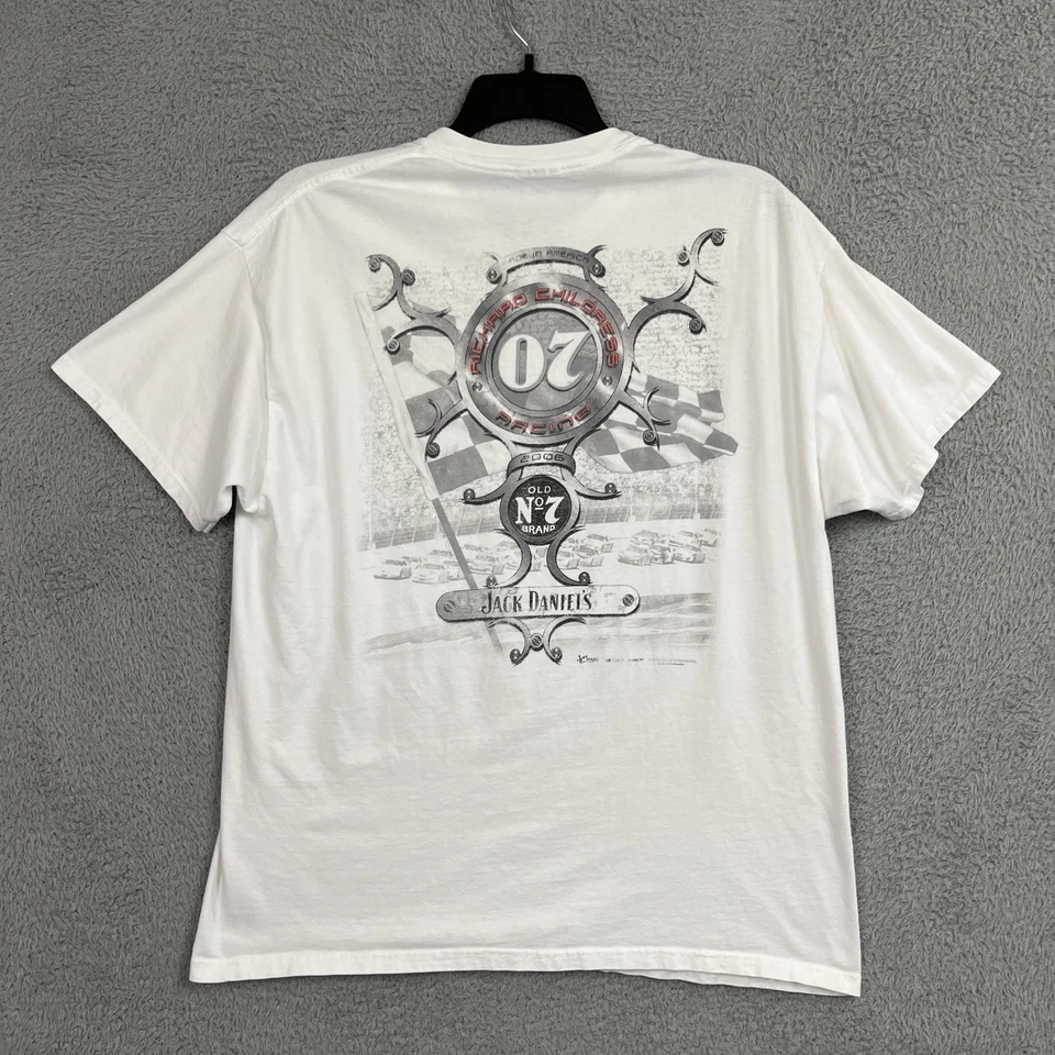 Clint Bowyer 07 NASCAR T Shirt Mens M/L Jack Daniels Racing RCR USA VTG 2006 - Image 2 of 4