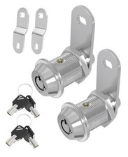 RV Storage Locks, 7/8  Camper 7/8 inch, 2 Locks with 4 Keyed Alike CROME