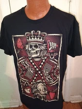 ODM King of Spades Men's XL Black Short Sleeve T-Shirt.