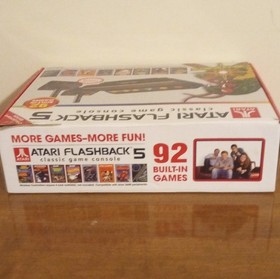 Atari Flashback 5 Game Console Black/Orange w/ 92 Games & 2 Wireless Controllers
