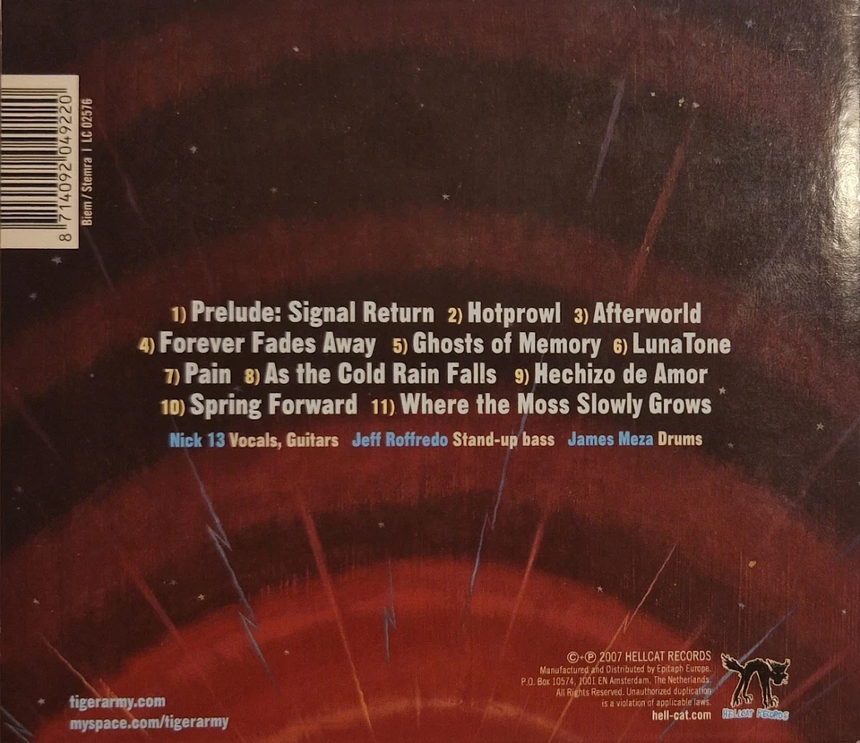 Tiger Army - Music From Regions Beyond CD 2007 Psychobilly Digi - Bild 2 von 3