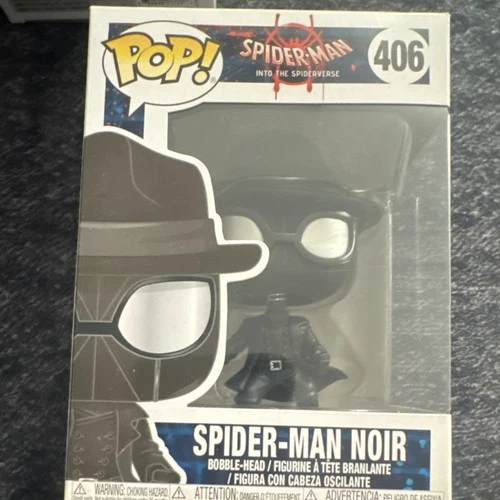 Funko Spider-Man Noir Pop! Vinyl 406 Marvel Spider-Verse Bobblehead