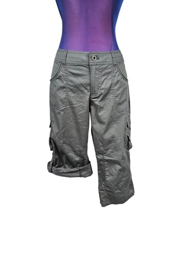 Kuhl Dark Gray Nylon Convertible Hiking Cargo Capri Pants Size 6 Women's N17 - Picture 2 of 11