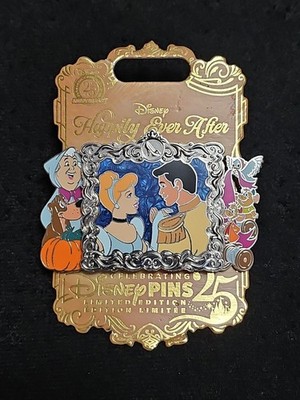 Cinderella & Prince Charming Happily Ever After Frame LE 2400 Disney Pin