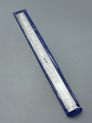 General Tools 12  UltraTest Rigid Steel Ruler CF1264 with Sleeve