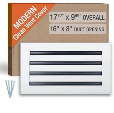 FA-STAR Clean Modern AC Vent Cover 16 x 8 (Duct Opening Cutout
