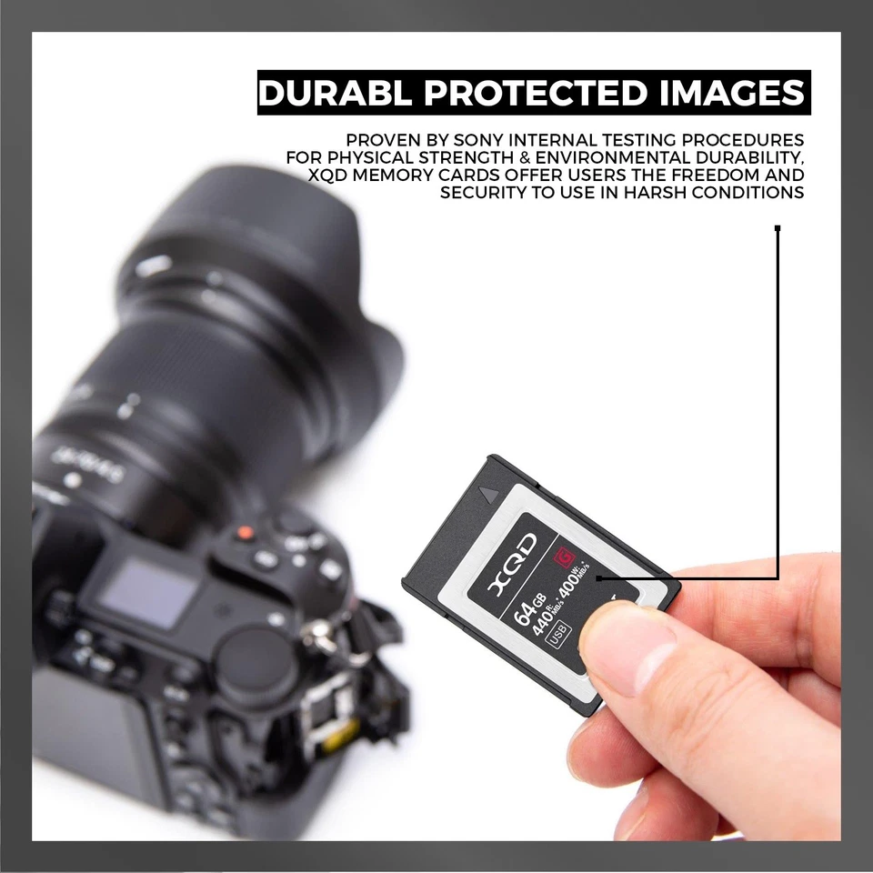 Tarjeta de memoria Sony Professional XQD serie G 64 GB (QDG64E/J) Foto 3 de 4