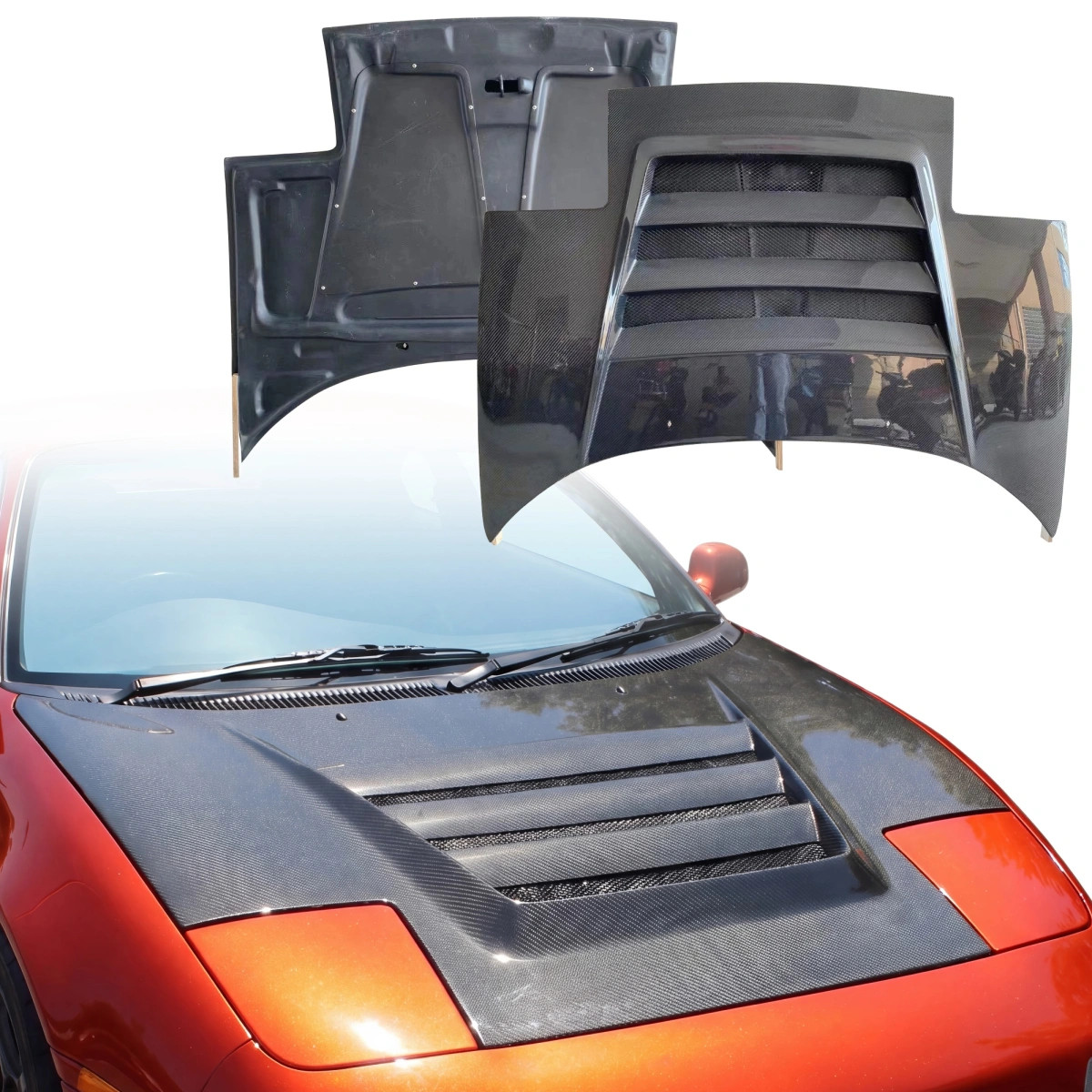 ModeloDrive Carbon Fiber BSPO Hood (front) (SW20) for MR2 Toyota