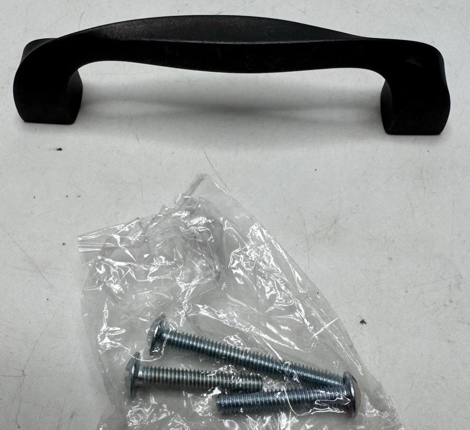 Belwith BWH076017 BI 128 mm Centro a Centro Tirador Hierro Negro Lote 10 Foto 2 de 4