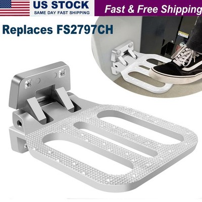 FS2797CH Large Folding Step 6.75 x8.56 Inch Platform for Truck Trailer RV Camper