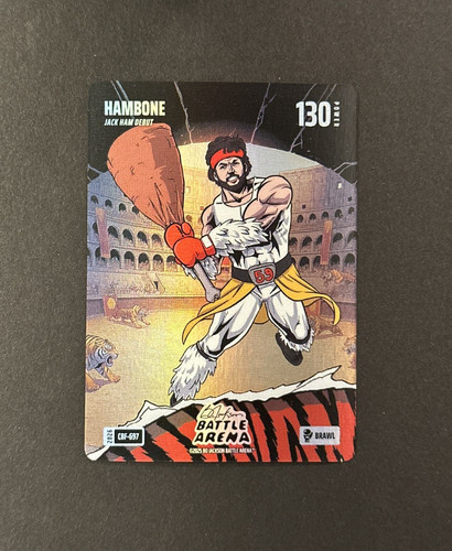 🔥 2026 Bo Jackson Battle Arena 🏈HAMBONE #CBF-697 Jack Ham Colosseum Brawl SP