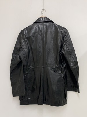 Black Goat Leather Coat by Katharine Hamnett London | eBay