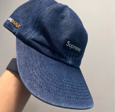 Supreme Cordura Denim Small Box 6-Panel Cap Blue 24SS Authentic | eBay