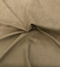 Microsuede Light Brown Tan Textured Faux Suede Fabric - 1/3 Yard Piece