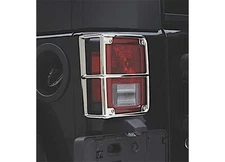 Smittybilt 8465 07-18 Wrangler (JK) Euro Tail Light Guards - Stainless Steel
