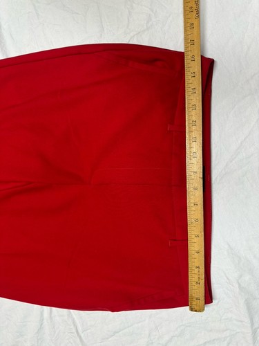 White House Black Market Pants Red 8  The Boot Women's Mid Rise Some Spots - Picture 5 of 9