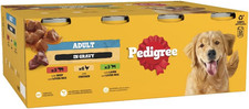 Adult Dog Wet Food Can, Mixed Selection Gravy, 12X400G 3.39 per kilo